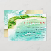 Tropisches Paradies | HOCHZEIT IN URLAUBSORT EMPFA Begleitkarte (Vorne/Hinten)