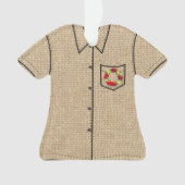 Tropisches Paradies Holiday Wreath Aloha Shirt Ornament (Vorderseite)