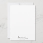 Tropisches Paradies in grünem Rosa Hochzeitsempfan Einladung (Rückseite)