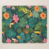 Tropisches Paradies-Jungle-Muster Sherpadecke (Vorderseite (Horizontal))