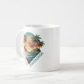 Tropisches Paradies Kaffeetasse (Vorderseite Links)