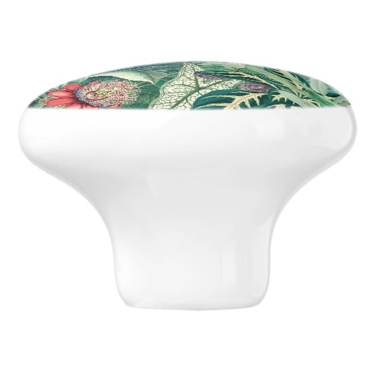 Tropisches Paradies Keramikknauf (Seitenansicht)