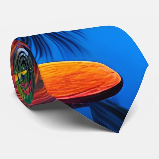 Tropisches Paradies Krawatte (Gerollt)