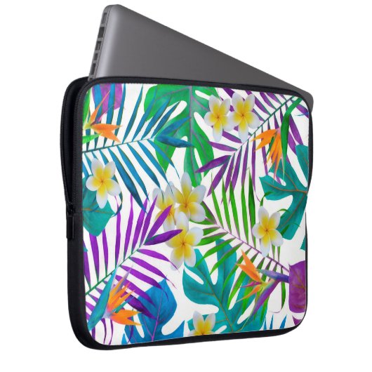 Tropisches Paradies Laptopschutzhülle (Vorne Rechts)