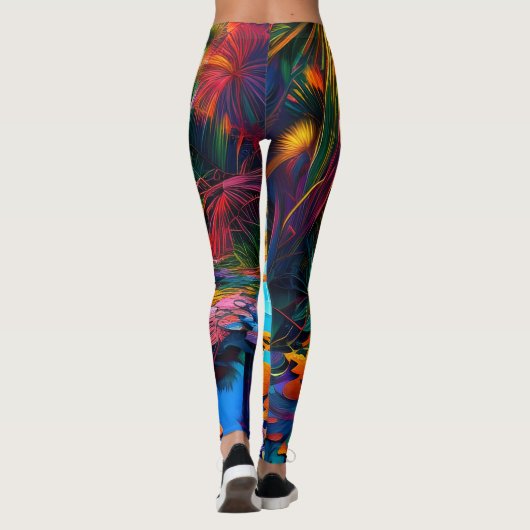 Tropisches Paradies Leggings (Rückseite)