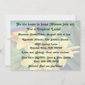 Tropisches Paradies Luau Einladung (Rückseite)