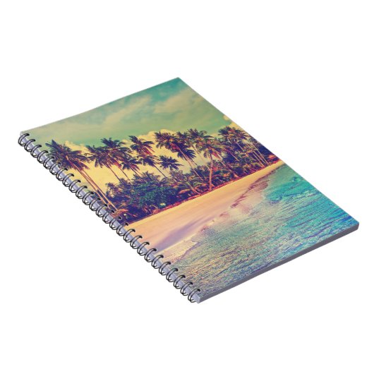 Tropisches Paradies: Meer, Hotel, Strand. Notizblock (Rechte Seite)