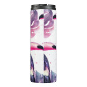 Tropisches Paradies mit Aquarellwiesen und Palmen Thermosbecher (Rückseite)