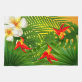 Tropisches Paradies mit einem Hummingvogel Küchentuch (Horizontal)