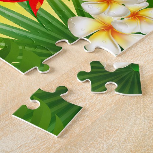 Tropisches Paradies mit kleinen Hummingvögeln Puzzle (Seite)