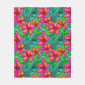 Tropisches Paradies, Muster Fleecedecke (Vorderseite)