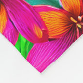 Tropisches Paradies, Muster Fleecedecke (Ecke)