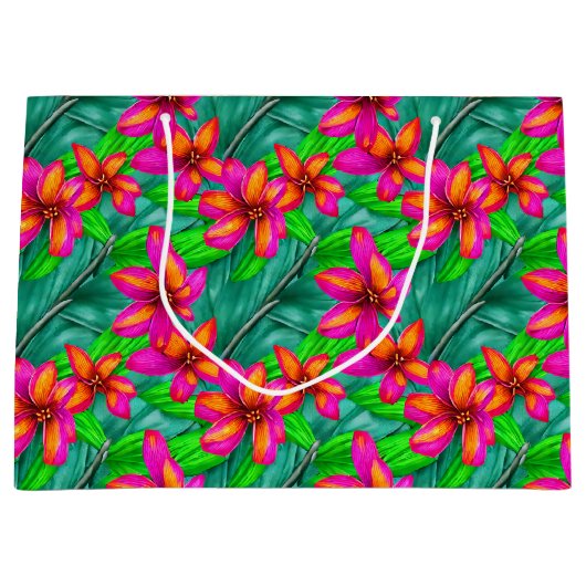 Tropisches Paradies, Muster Große Geschenktüte (Vorderseite)