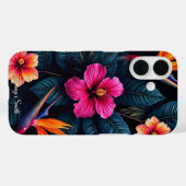 Tropisches Paradies, Muster | Lebend botanisch Case-Mate iPhone Hülle (Rückseite (Horizontal))