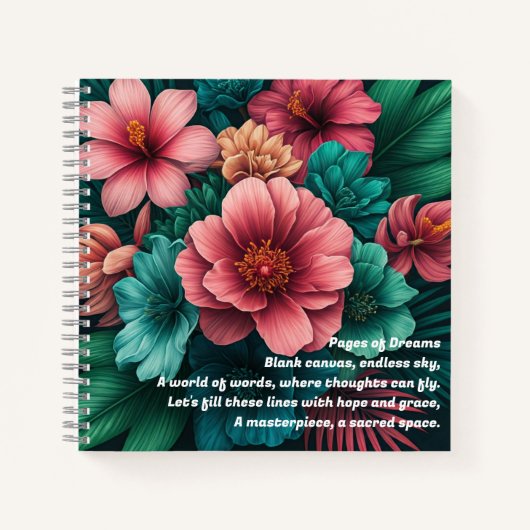 Tropisches Paradies Notizblock (Vorderseite)