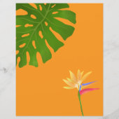 Tropisches Paradies Orange Blank (Rückseite)