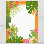 Tropisches Paradies Orange Blank (Vorderseite)