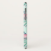 Tropisches Paradies-Palmblatt u. rosa Case-Mate iPhone Hülle (Hinten/Links)