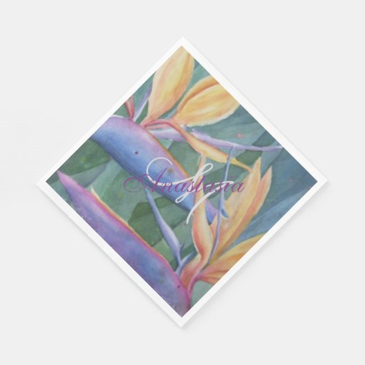 TROPISCHES PARADIES PARTY MONOGRAM SERVIETTE (Ecke)