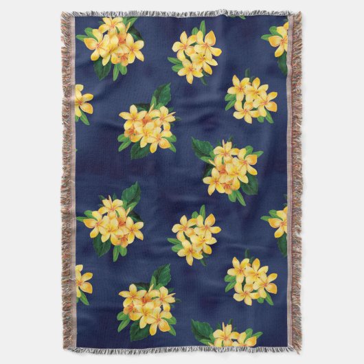 Tropisches Paradies Plumeria Hawaiian Decke (Vorderseite Vertikal)