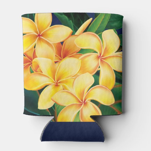 Tropisches Paradies Plumeria Hawaiian Dosenkühler (Rückseite)