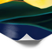 Tropisches Paradies Plumeria Hawaiian Poster (Ecke)