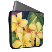 Tropisches Paradies Plumeria Neoprene Wetsuit Laptopschutzhülle (Vorne Rechts)