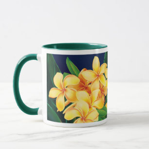 Tropisches Paradies Plumeria Zwei-Tone-Jäger-Tasse Tasse