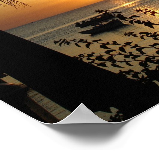 Tropisches Paradies Poster (Ecke)