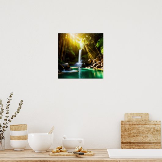 Tropisches Paradies Poster (Küche)