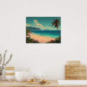 Tropisches Paradies Poster (Küche)