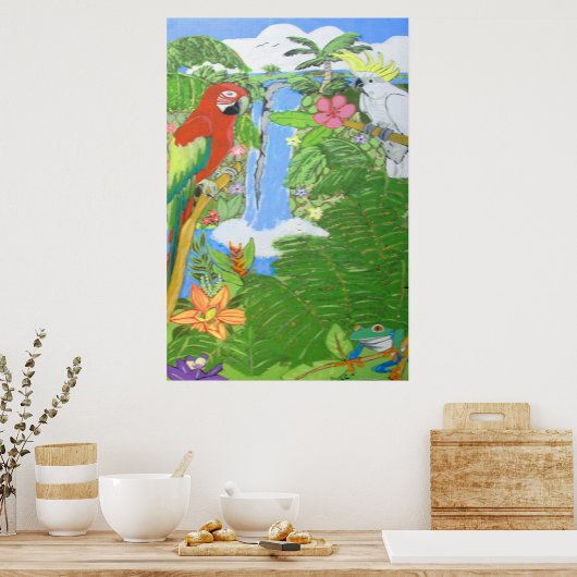 Tropisches Paradies-Poster Poster (Küche)