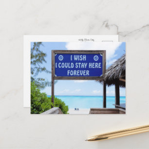 Tropisches Paradies Postkarte