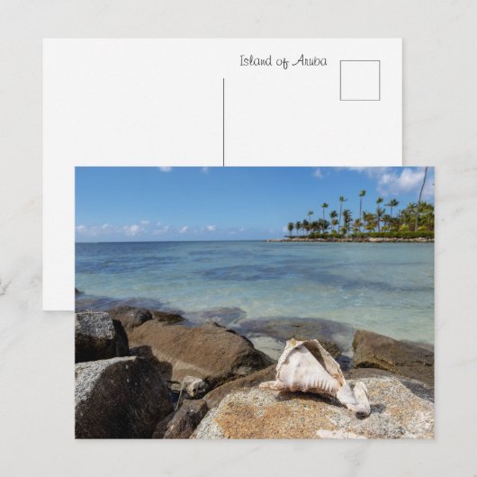 Tropisches Paradies Postkarte (Vorne/Hinten)