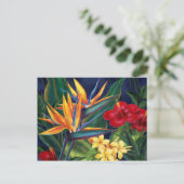 Tropisches Paradies Postkarte (Stehend Vorderseite)