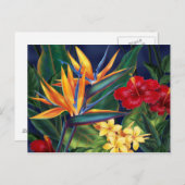 Tropisches Paradies Postkarte (Vorne/Hinten)