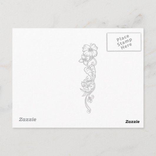 Tropisches Paradies Postkarte (Rückseite)