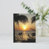 Tropisches Paradies Postkarte (Stehend Vorderseite)