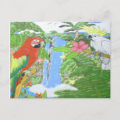 Tropisches Paradies Postkarte (Vorderseite)