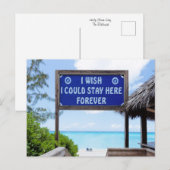 Tropisches Paradies Postkarte (Vorne/Hinten)