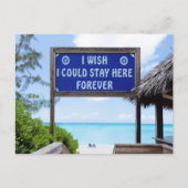 Tropisches Paradies Postkarte (Vorderseite)