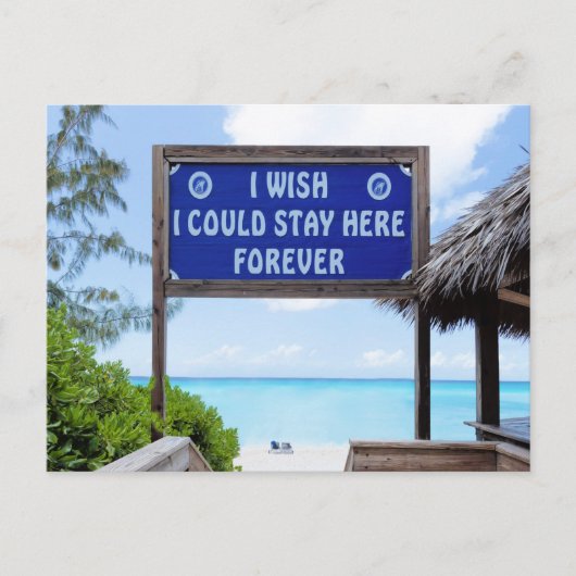 Tropisches Paradies Postkarte (Vorderseite)