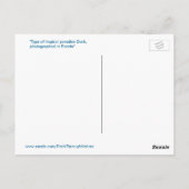 Tropisches Paradies Postkarte (Rückseite)