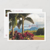 "Tropisches Paradies"/Princeville, Kauai Postkarte (Vorne/Hinten)