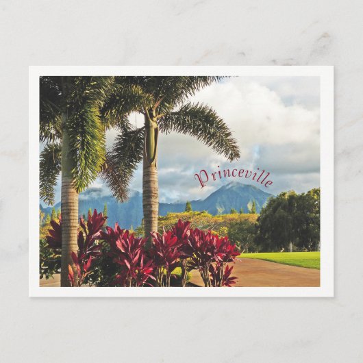 "Tropisches Paradies"/Princeville, Kauai Postkarte (Vorderseite)