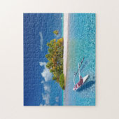 Tropisches Paradies Puzzle (Vertikal)