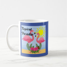 Tropisches Paradies Rosa Flamingo - Klassische Tas Kaffeetasse
