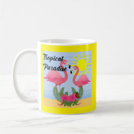 Tropisches Paradies Rosa Flamingo - Klassische Tas Kaffeetasse
