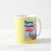 Tropisches Paradies Rosa Flamingo - Klassische Tas Kaffeetasse (VorderseiteRechts)