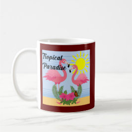 Tropisches Paradies Rosa Flamingo - Klassische Tas Kaffeetasse